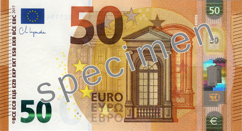 Лице на €50